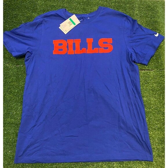 Nike Buffalo Bills shirt mens extra large blue spell out josh allen red NFL X - Picture 2 of 11